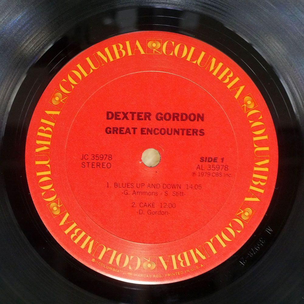 米 DEXTER GORDON/GREAT ENCOUNTERS/COLUMBIA JC35978 LP_画像2