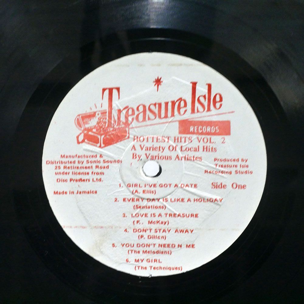 VA/HOTTEST HITS VOL. 2/TREASURE ISLE NONE LP