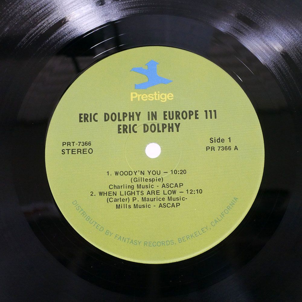米 ERIC DOLPHY/IN EUROPE 111/PRESTIGE PRT7366 LPの画像2