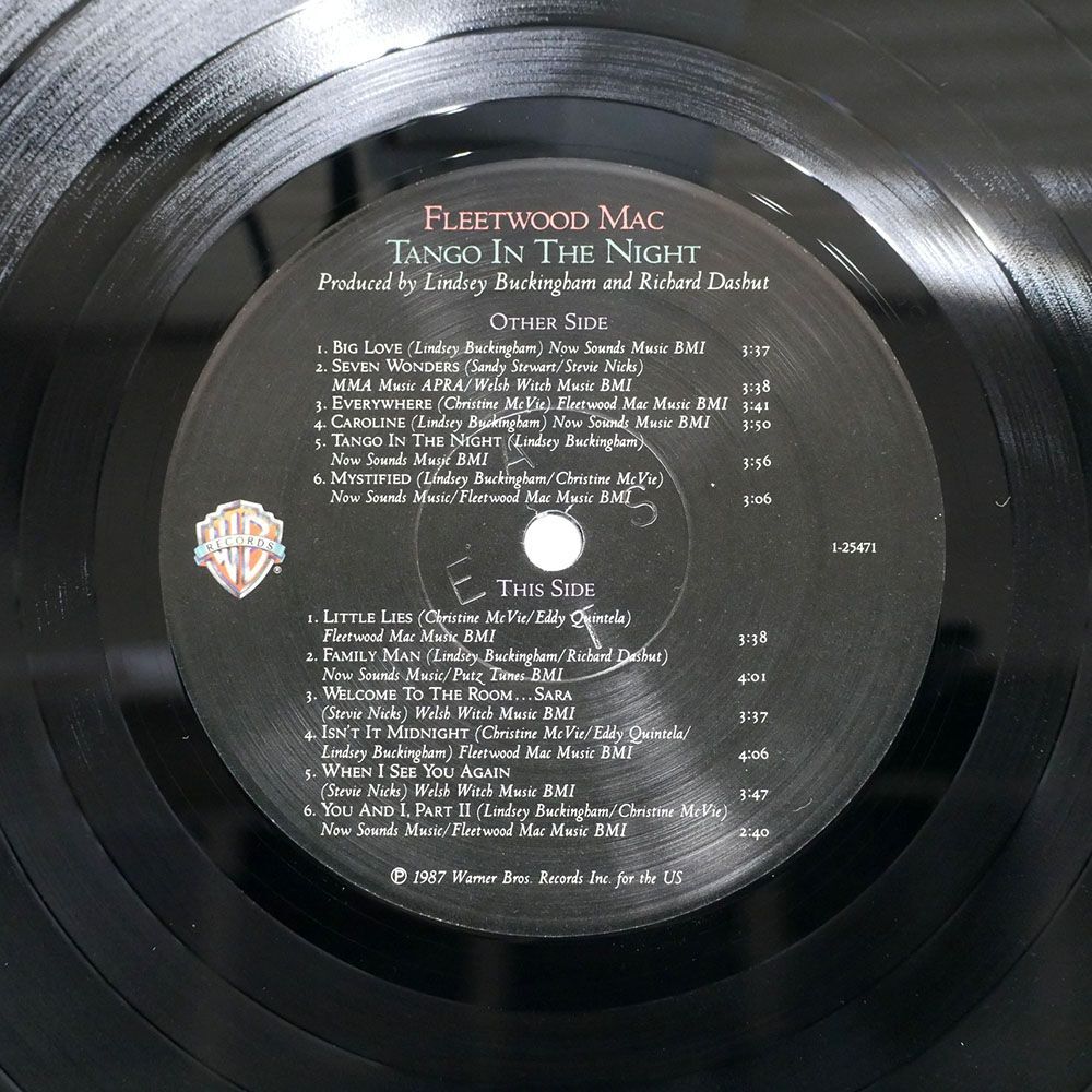 米 FLEETWOOD MAC/TANGO IN THE NIGHT/WARNER BROS. 125471 LPの画像2