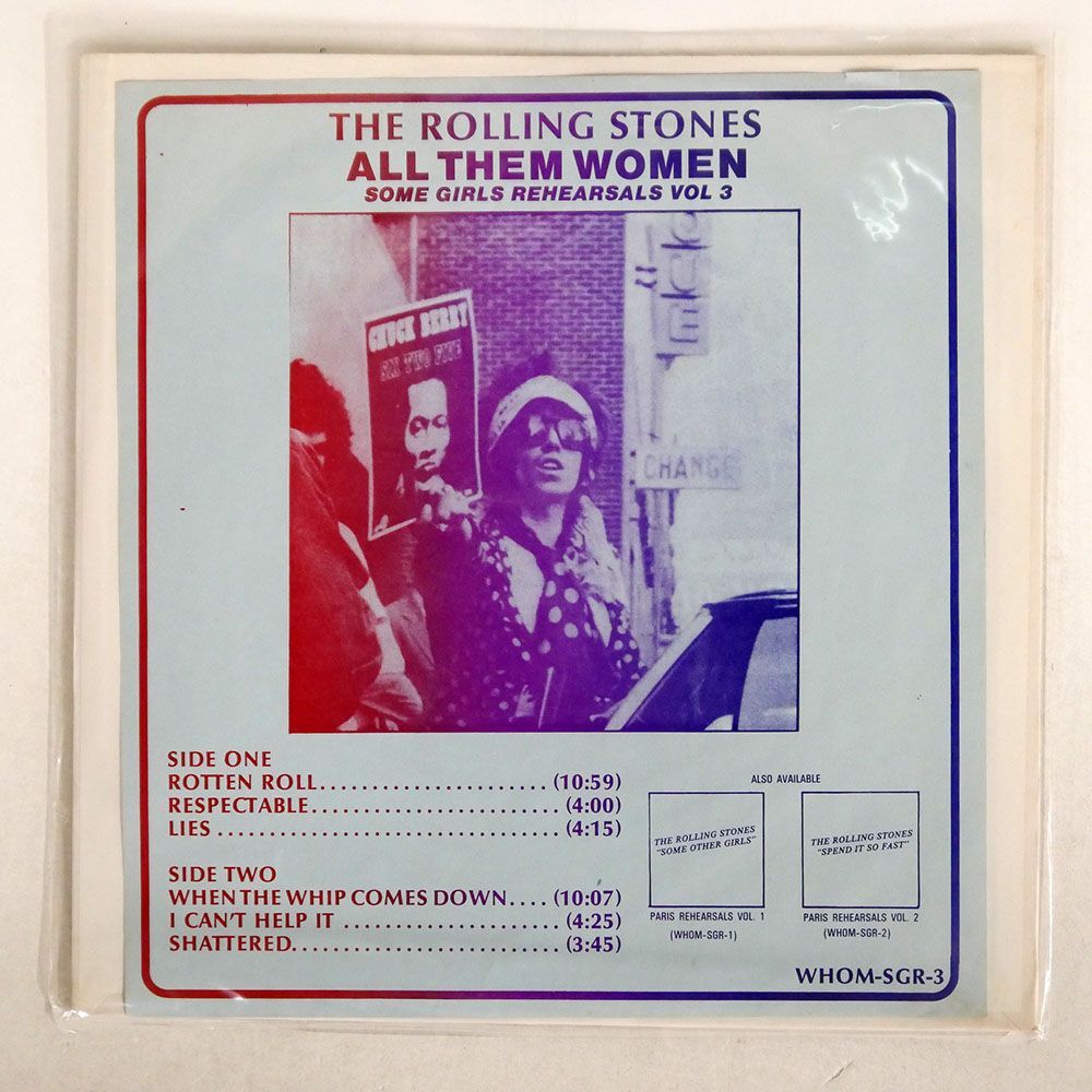 ブート ROLLING STONES/ALL THEM WOMEN/WHOM WHOMSGR3 LPの画像1