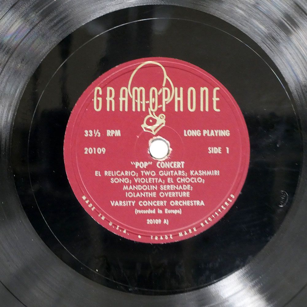 米 VARSITY CONCERT ORCHESTRA/POP CONCERT FOR LISTENING/GRAMOPHONE 20109 LP_画像2