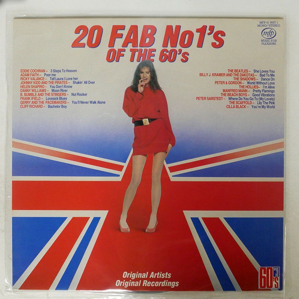 英 VA/20 FAB NO 1’S OF THE 60’S/MUSIC FOR PLEASURE MFP4156571 LP_画像1