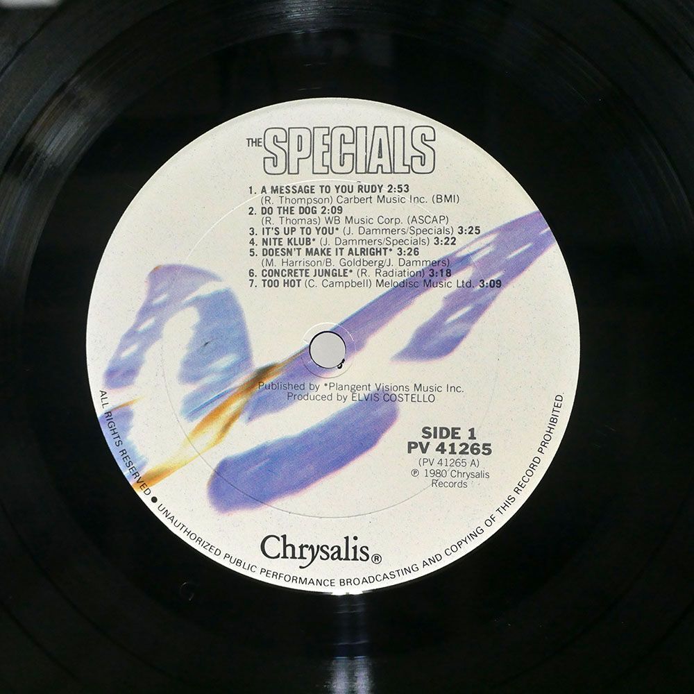 米 SPECIALS/SAME/CHRYSALIS PV41265 LP_画像2