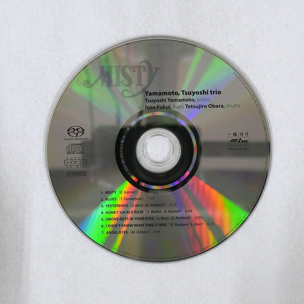 SACD 紙ジャケ TSUYOSHI YAMAMOTO TRIO/MISTY/FIRST IMPRESSION FIMSACD062 CD □_画像2