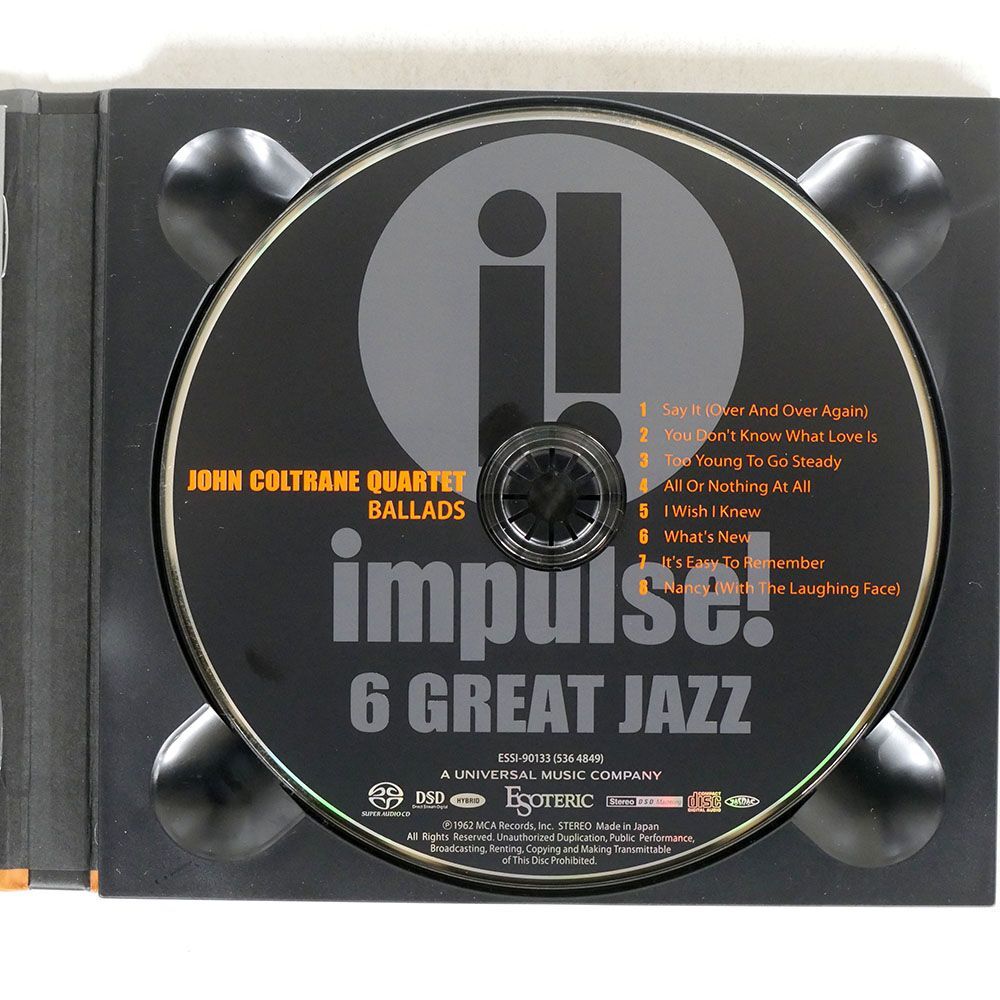 SACD GOLD DISK VA/6 GREAT JAZZ/ユニバーサルミュージック ESSI-90133 CDの画像2