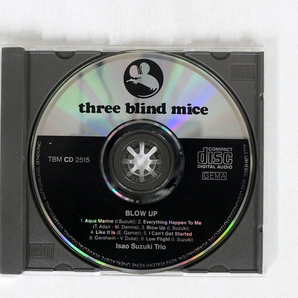 ISAO SUZUKI TRIO / QUARTET/BLOW UP/THREE BLIND MICE TBM CD 2515 CD *