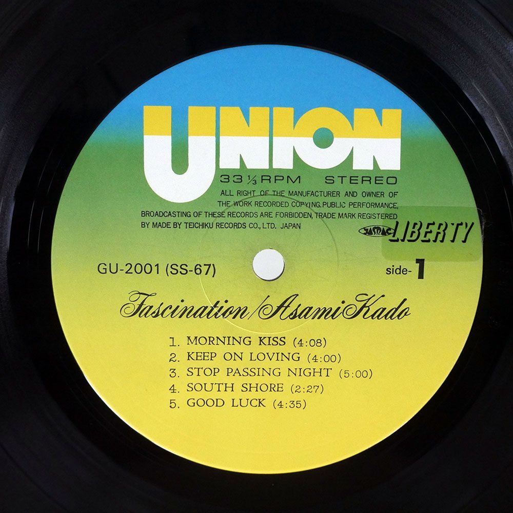 帯付き 門あさ美/ファッシネイション/UNION GU2001 LP_画像2