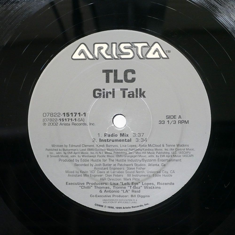 米 TLC/GIRL TALK/ARISTA 07822151711 12_画像1