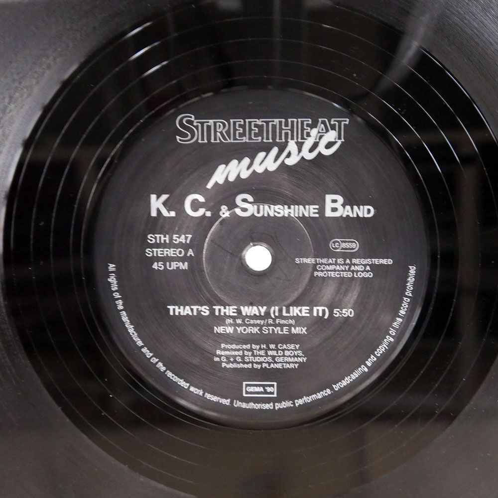 独 K.C. & THE SUNSHINE BAND/THAT’S THE WAY I LIKE IT (SPECIAL LIMITED EDITION REMIX)/STREETHEAT MUSIC STH547 12_画像2