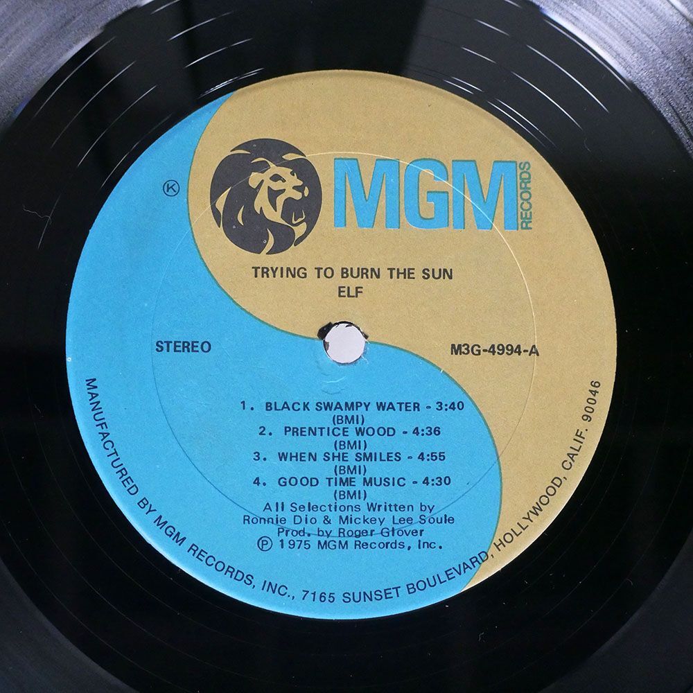 米 ELF/TRYING TO BURN THE SUN/MGM M3G4994 LP_画像2