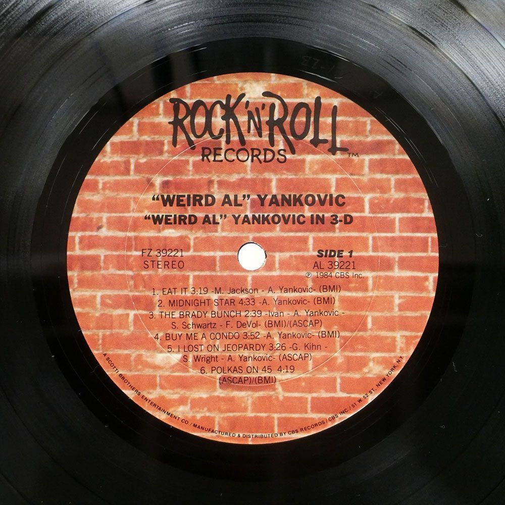 米 "WEIRD AL" YANKOVIC/IN 3-D/ROCK’N ROLL FZ39221 LP_画像2