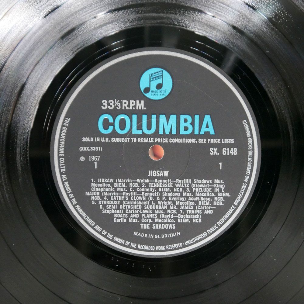  britain SHADOWS/JIGSAW/COLUMBIA SX6148 LP