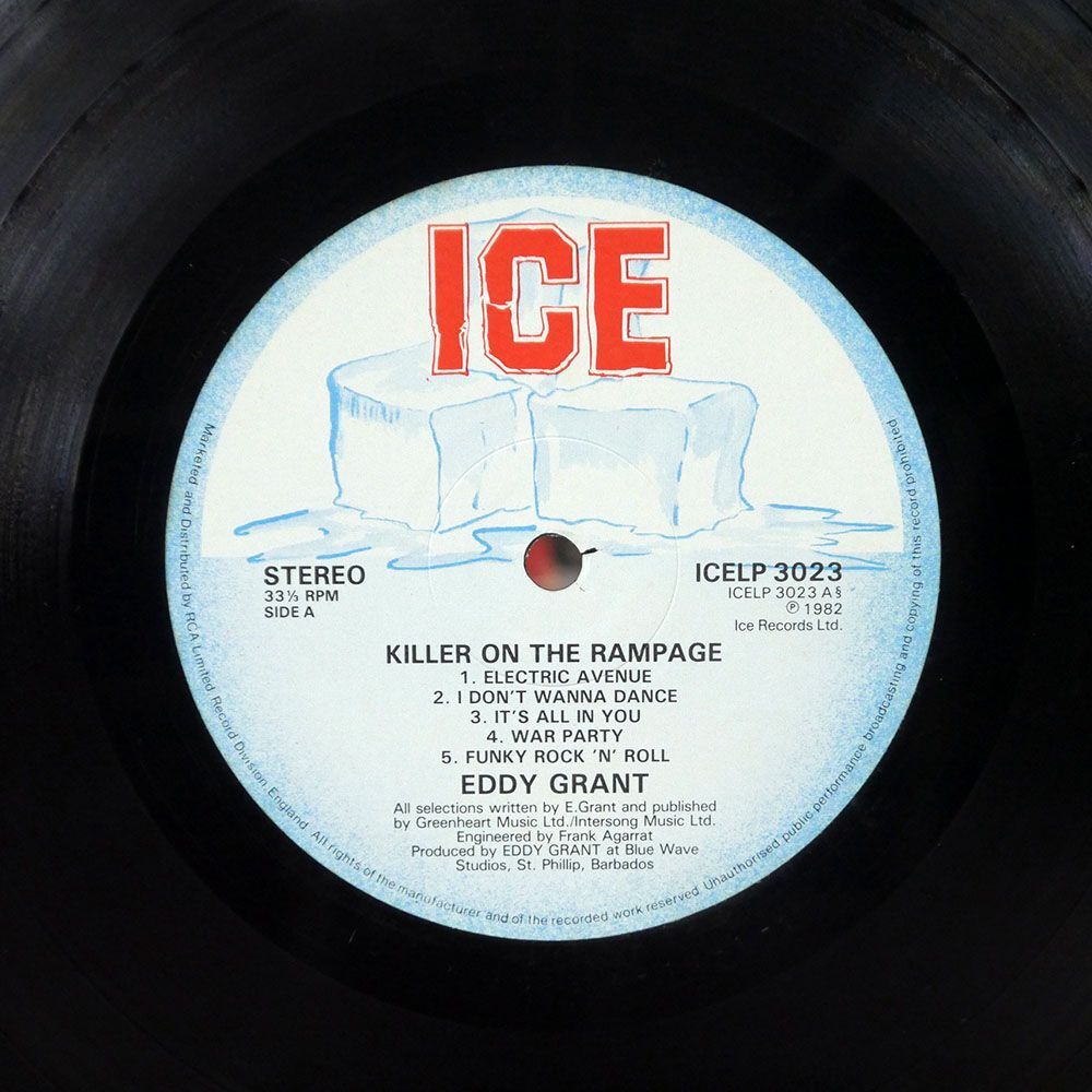 英 EDDY GRANT/KILLER ON THE RAMPAGE/ICE ICELP3023 LP_画像2