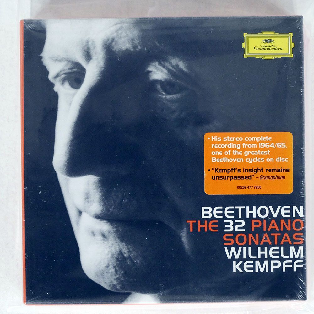 未開封 WILHELM KEMPFF/BEETHOVEN: THE 32 PIANO SONATAS/DEUTSCHE GRAMMOPHON 00289 477 7958 CD_画像1