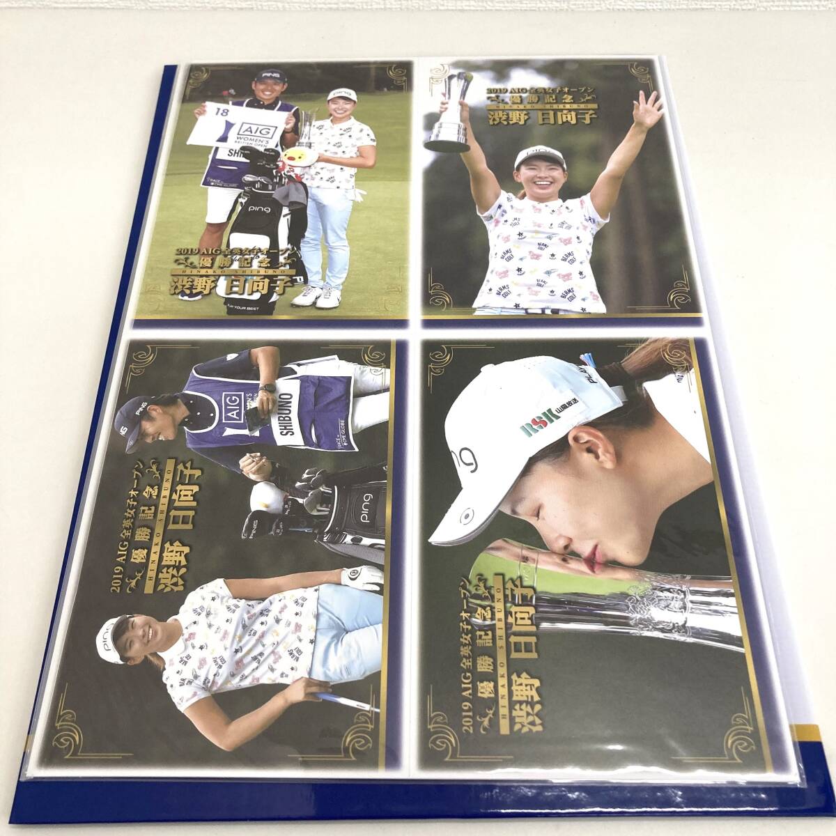 渋野日向子 2019 AIG 全英女子オープン 優勝記念フレーム切手セット＋ポストカード ♯6887の画像4