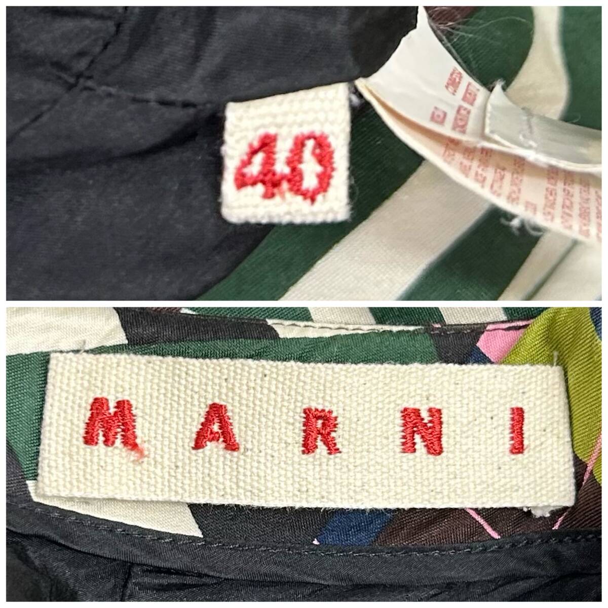 MARNI マルニ スカート ピンク 38サイズ ブラック 40サイズ イエロー 44サイズ グリーン 40サイズ 衣類 4点 おまとめの画像10