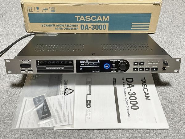 TASCAM DA-3000 Ver2.05 original box / remote control / manual attaching AD/DA converter master recorder operation goods beautiful goods 