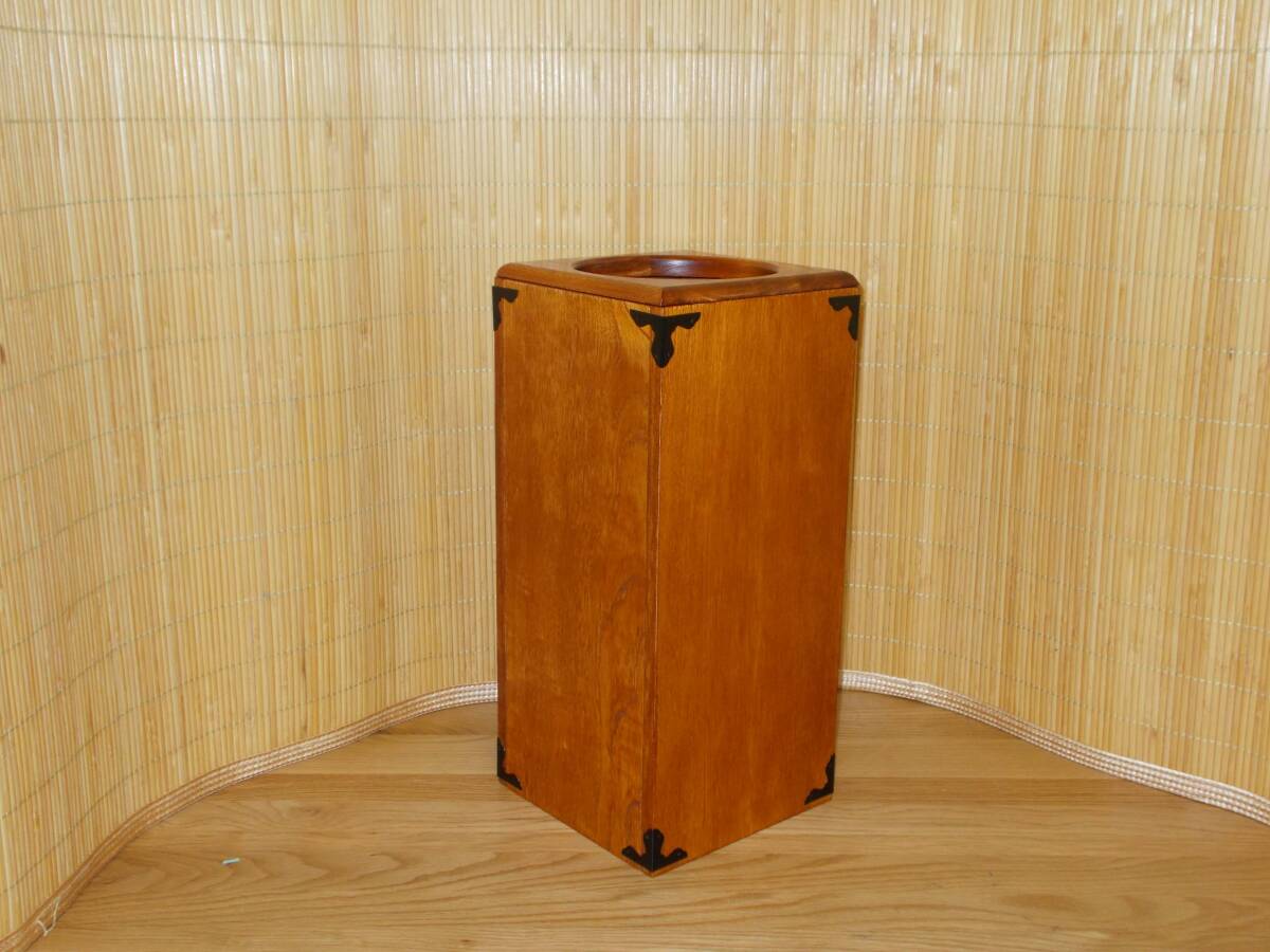 ゴミ箱　和室　昭和レトロ　民芸品　タタミの部屋　ケヤキ色　高さ40cmタイプ　　在庫5本あります。_画像8