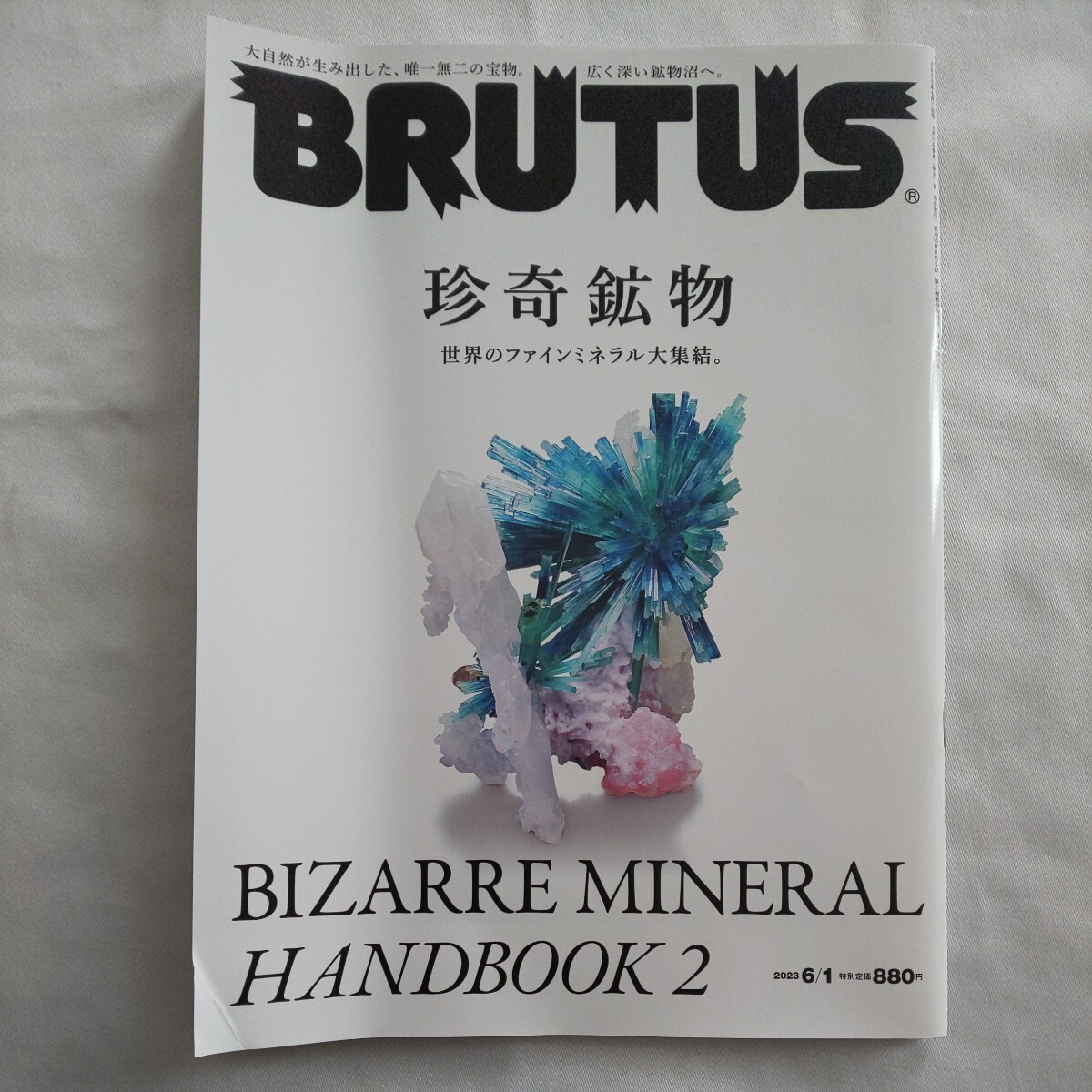 BRUTUSブルータス2023年6月1日号★珍奇鉱物大自然宝物宝石世界のファインミネラルの画像1