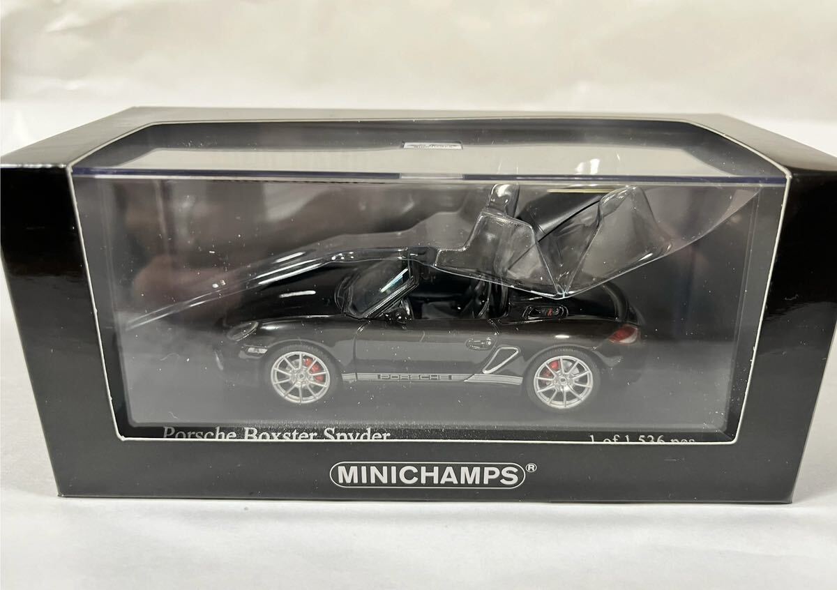 PORSCHE Boxster Spyder (987) 2010Year Black 1/43 Scale PMA製_画像8