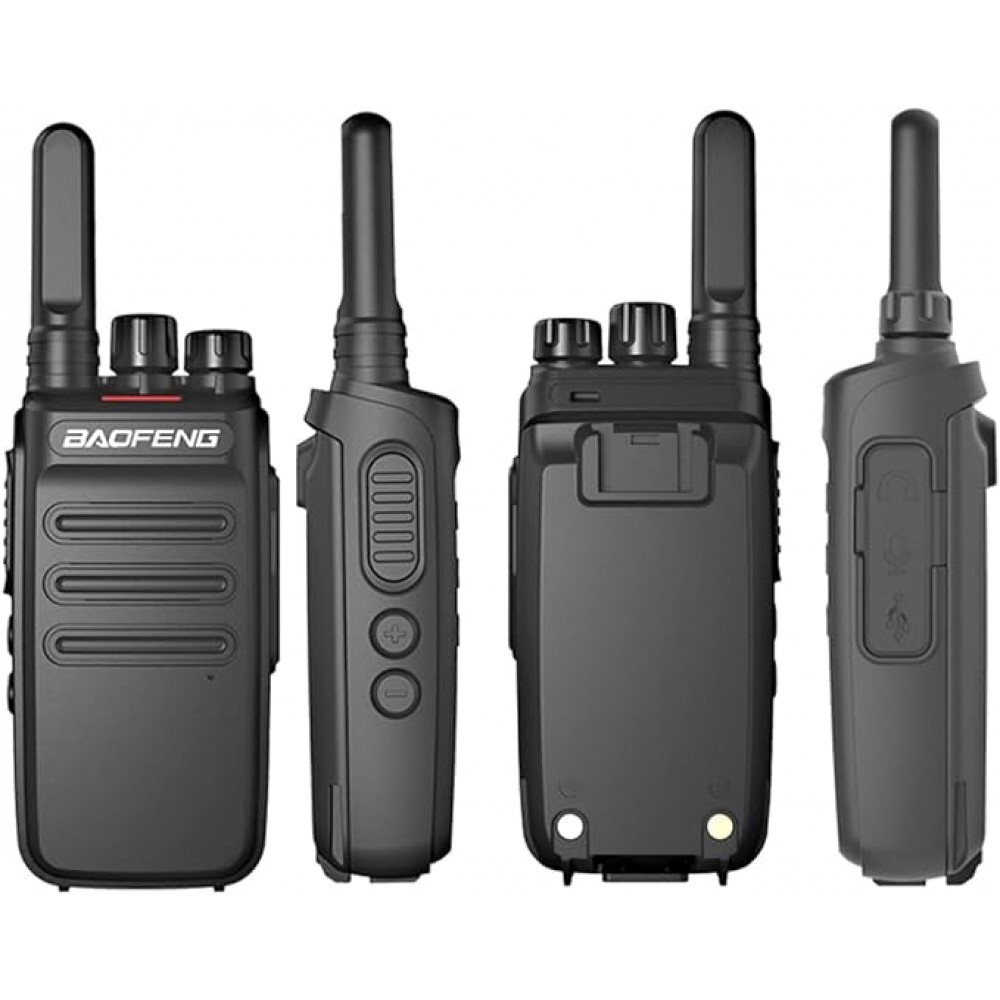 [UHF 430Mhz ハムバンド 2台セット] UV-12Mini 16ch実装 最大5W ペア トランシーバー IP54防滴 イヤホンマイク USBチャージャー付 無線機の画像5