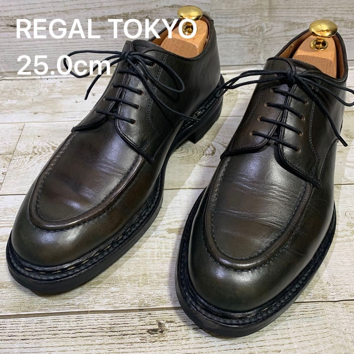 REGAL TOKYO リーガルトーキョー Uチップ 25.0cm ダークグリーン W558 ニコル ホーウィン社 クロムエクセル