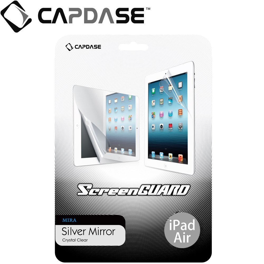 即決・送料込) CAPDASE Apple iPad Air 用 Professional Screen GUARD「ゴールド・グラス ミラータイプ」液晶保護シート_画像2