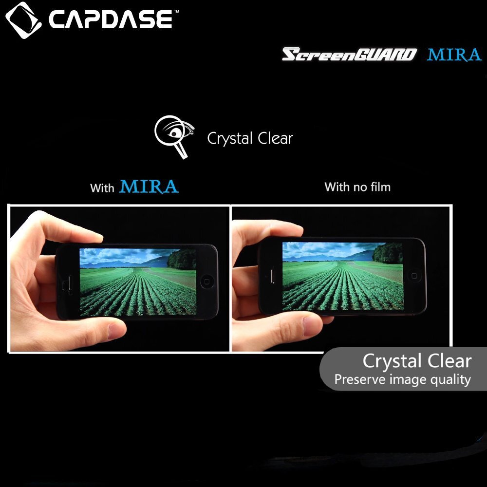 即決・送料込) CAPDASE Apple iPad Air 用 Professional Screen GUARD「ゴールド・グラス ミラータイプ」液晶保護シート_画像4