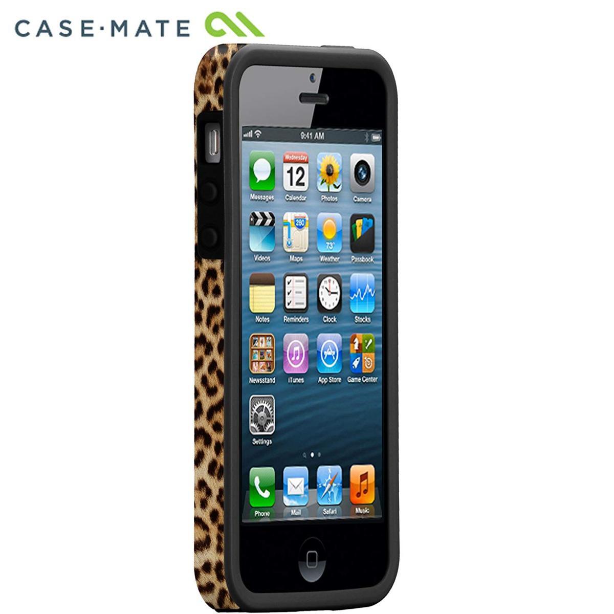 即決・送料無料)【ヒョウ柄の衝撃に強いケース】Case-Mate iPhone SE(第一世代,2016)/5s/5 DESIGNER PRINTS Hybrid Tough Case Cheetah_画像4