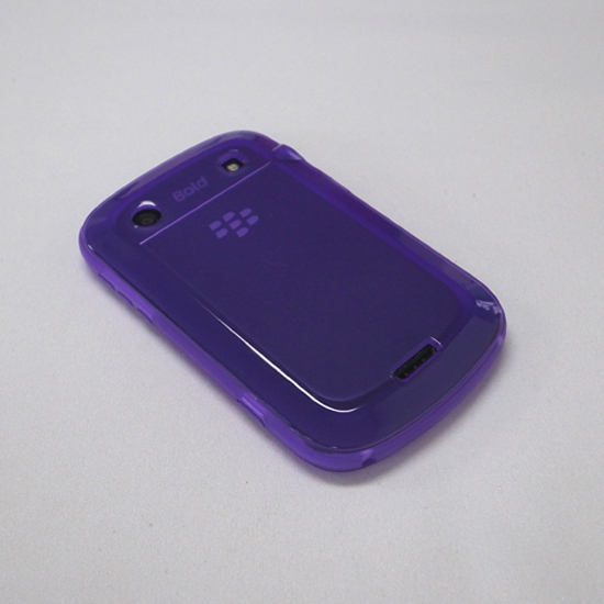 即決・送料込)【ソフトケース】がうがう! BlackBerry Bold 9900/9930 Plain Design Soft Case Clear Purpleの画像1