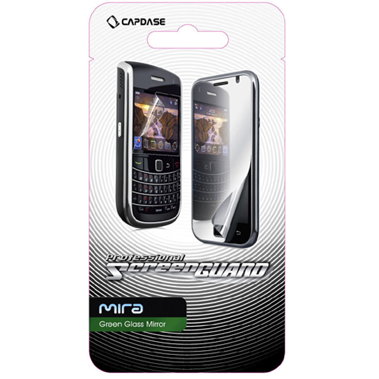 即決・送料込) CAPDASE BlackBerry Bold 9780/9700 ScreenGuard Green Mira「グリーンミラータイプ」液晶保護フィルム_画像1