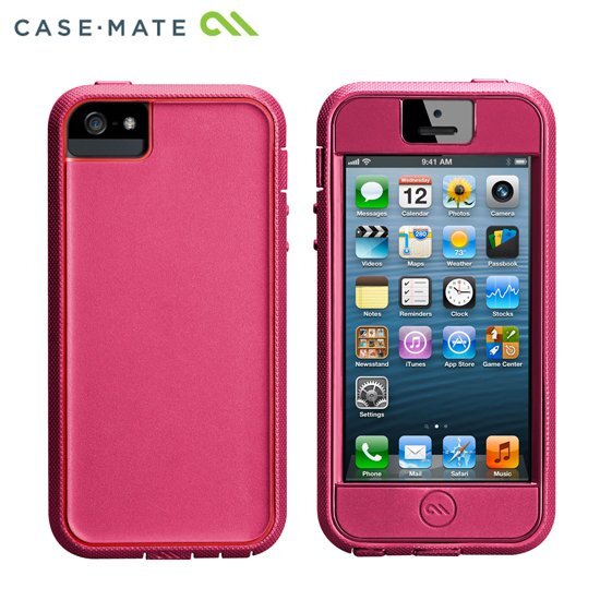 即決・送料無料)【MIL-SPEC標準準拠ケース】Case-Mate iPhone 5 Tough Xtreme Case with Holster Pink/Red_画像6