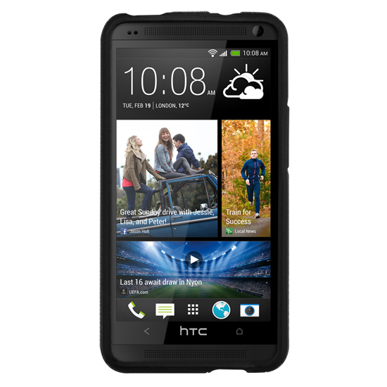 即決・送料無料)【衝撃に強いケース】Case-Mate HTC One Hybrid Tough Case Black/Black_画像2