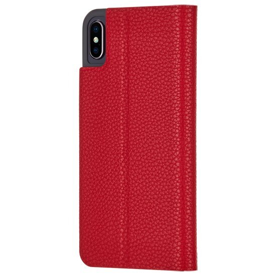 即決・送料込)【カードが収納可能な手帳型ケース】Case-Mate iPhoneXs Max Barely There Folio-Cardinal_画像2