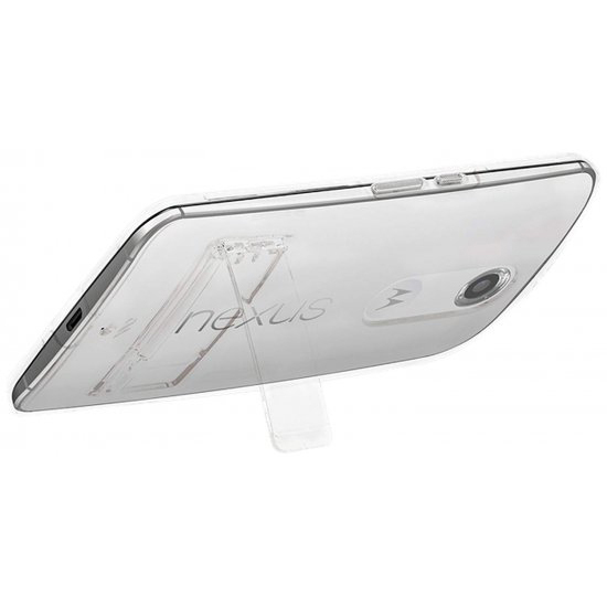 即決・送料込)【衝撃に強いスタンド機能付きケース】Case-Mate Motorola Google Nexus 6 Hybrid Tough Naked Case Clear/Clear_画像5