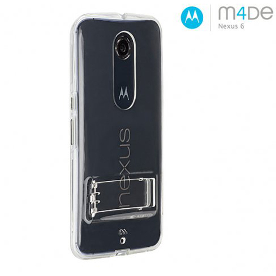 即決・送料込)【衝撃に強いスタンド機能付きケース】Case-Mate Motorola Google Nexus 6 Hybrid Tough Naked Case Clear/Clear_画像1