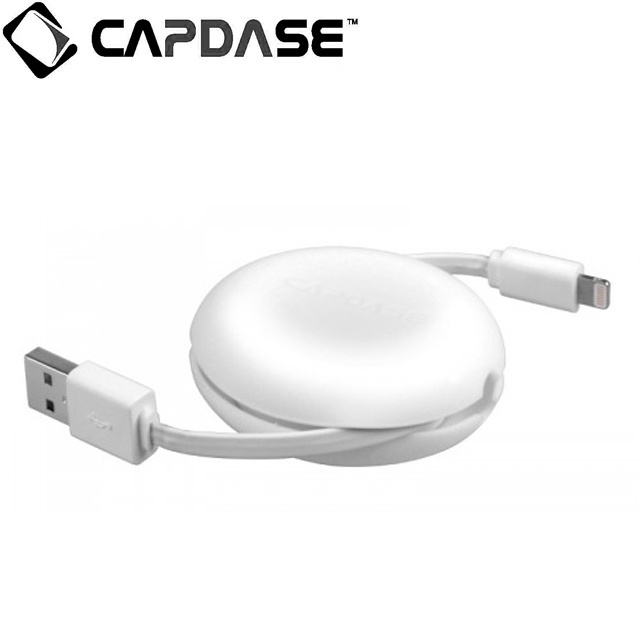 即決・送料込)【便利な巻き取り式】CAPDASE 通信 ＆ 充電 用 Lightningケーブル Retractable Lightning Cable「Apple 認定品」_画像1