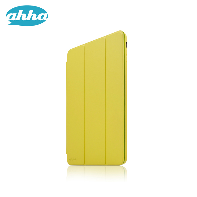 即決・送料込)【スタンド機能 オートスリープ対応】ahha iPad Air 用 RONAY Custard Yellow_画像2