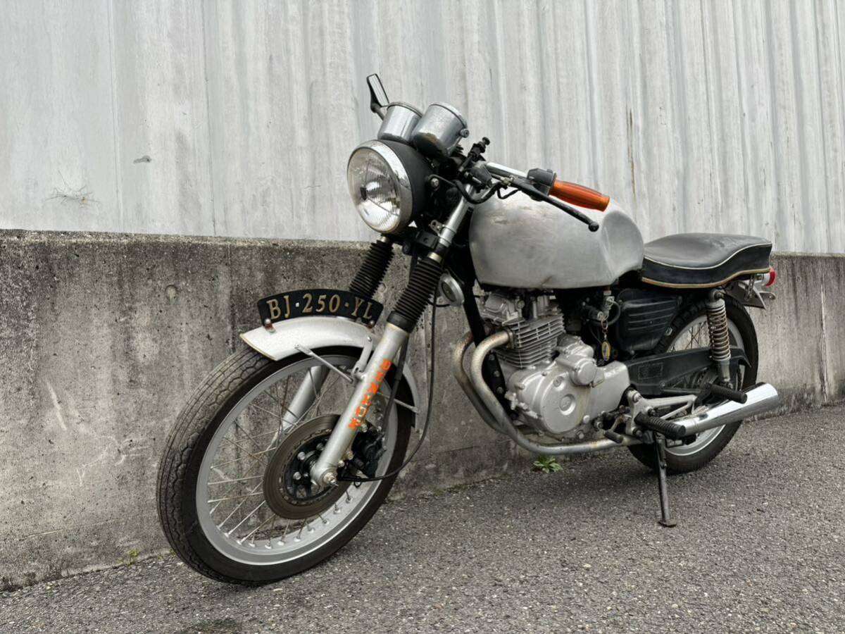 HONDA ホンダ CB250RS カフェレーサー仕様 実働 セル付き 現状販売 書類有り 実働 希少 1980年 バイク 旧車の画像2