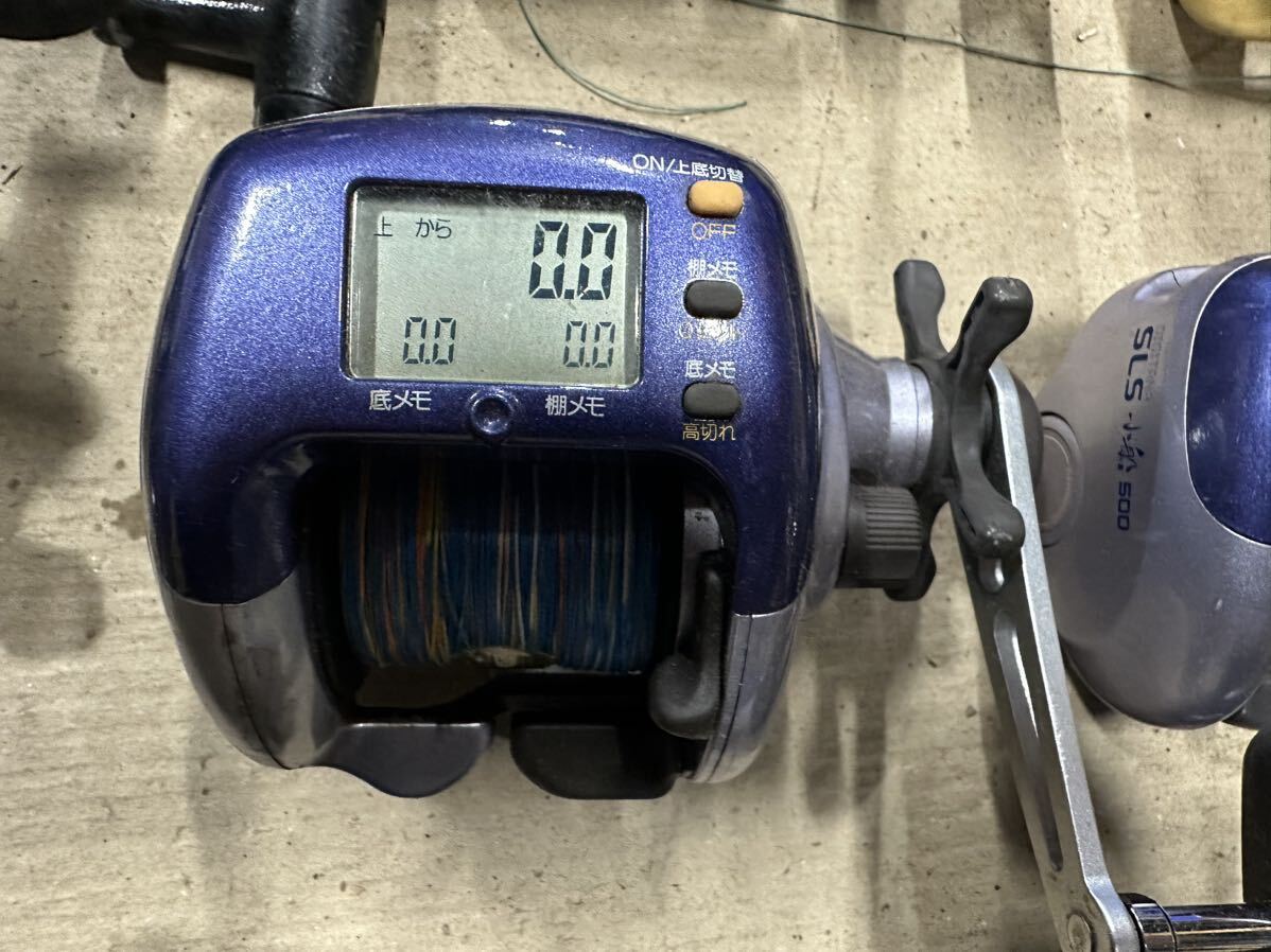 (M5)DAIWA SHIMANO 電動リール 小船 SLSなど まとめて14個 現状中古品_画像4