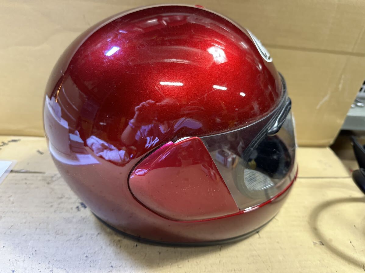 (HM1)Arai アライ フルフェイスヘルメット ASTRO 赤 Mサイズ 現状中古品の画像4