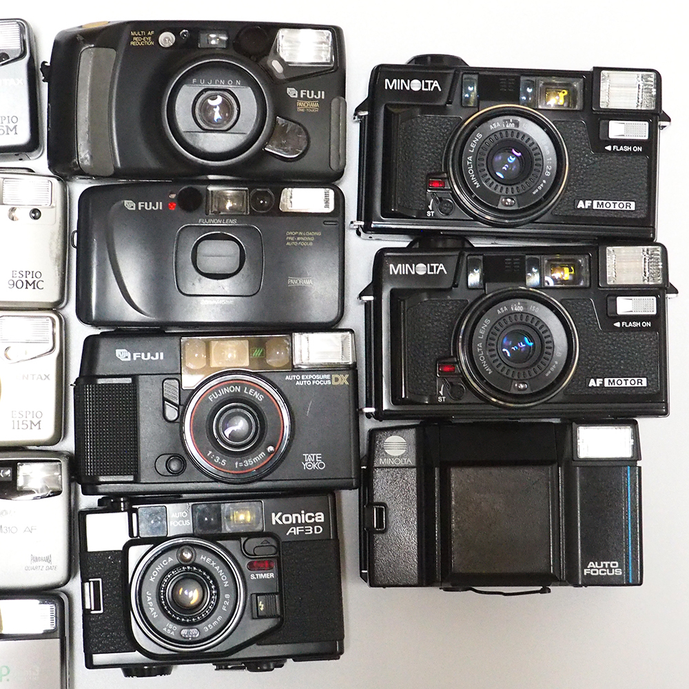  compact film camera 16 point summarize set Junk set sale NIKON PENTAX MINOLTA KONICA CANON OLYMPUS FUJI KYOCERA