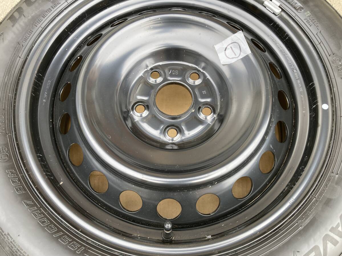 ☆ 極上 新車外し 60 プリウス 純正 17in スチールホイール + エナセーブ EC350+ 195/60R17 1本 ☆①_極上新車外し！！