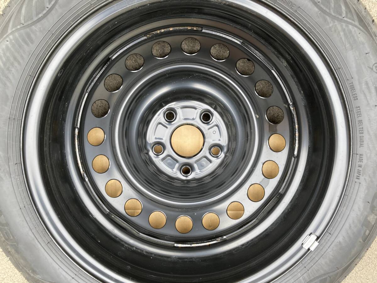 ☆ 極上 新車外し 60 プリウス 純正 17in スチールホイール + エナセーブ EC350+ 195/60R17 1本 ☆①_極上新車外し！！