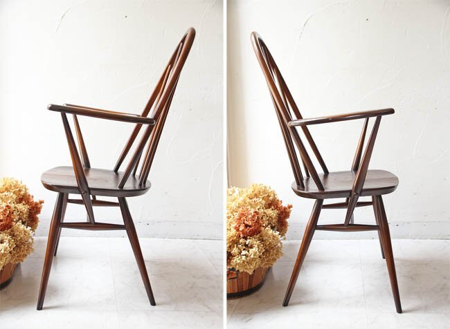 ■店頭価格　￥４４０００■ERCOLアーコールアームクエーカーチェア４０■ヴィンテージチェア 木製古木椅子■イギリスビンテ―ジ_画像2