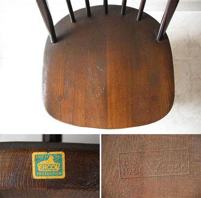 ■店頭価格￥３８５００■アーコール クエーカーチェア３０■英国 Ercol ヴィンテージチェア 木製・古木椅子の画像3