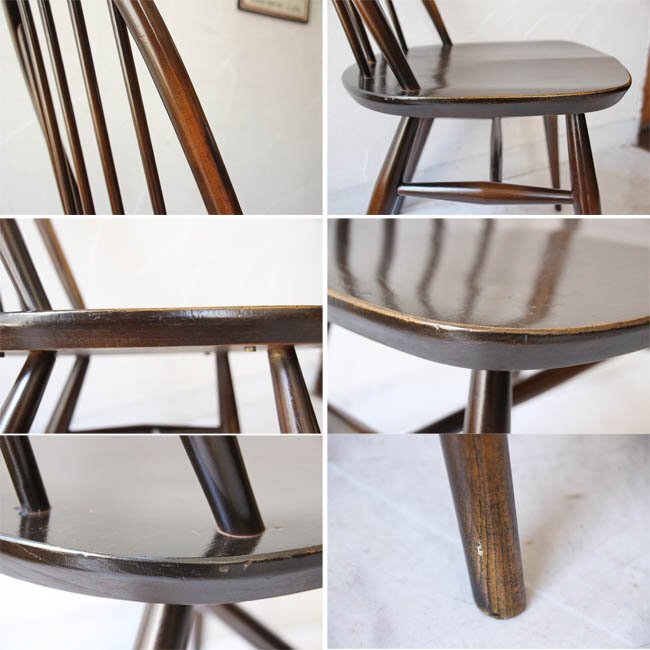 ■店頭価格￥３８５００■アーコール クエーカーチェア３２■英国 Ercol ヴィンテージチェア 木製・古木椅子の画像7