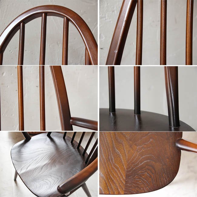 ■店頭価格　￥４４０００■ERCOLアーコールアームクエーカーチェア４０■ヴィンテージチェア 木製古木椅子■イギリスビンテ―ジ_画像6