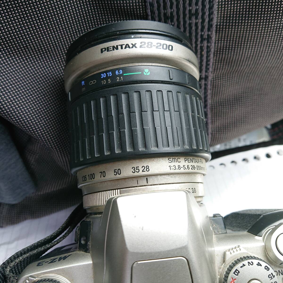 PENTAX ペンタックス MZ-3+SMC PENTAX-FA 1:3.8-5.6 28-200mm 一眼レフ フィルムカメラ ファインダー内まずまず綺麗ですの画像6